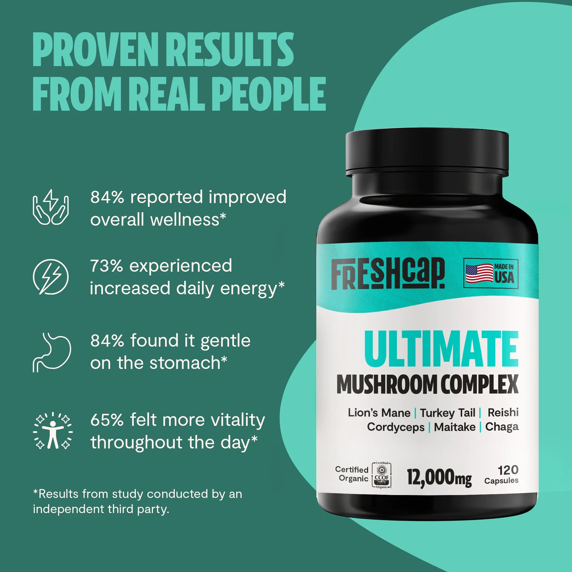 Essential Mind & Body- Mushroom Complex Supplement Capsules 60 ct