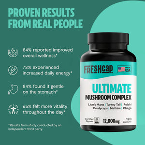 Essential Mind & Body- Mushroom Complex Supplement Capsules 60 ct