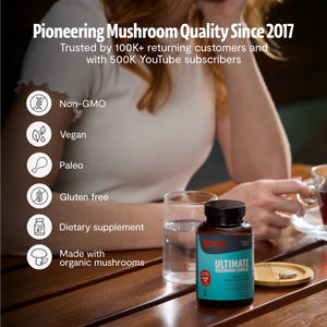 Essential Mind & Body- Mushroom Complex Supplement Capsules 60 ct